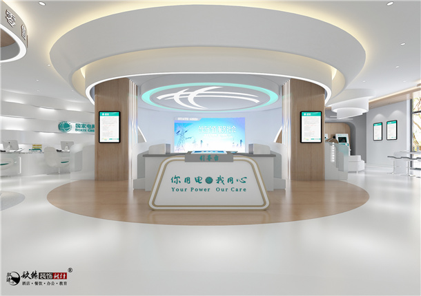 銀川電信營業(yè)廳展廳裝修設計案例_銀川展廳裝修公司