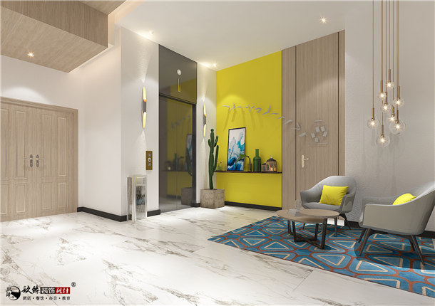 銀川酒店裝修|銀川酒店裝修設(shè)計|镹臻裝修網(wǎng) 大廳3.jpg