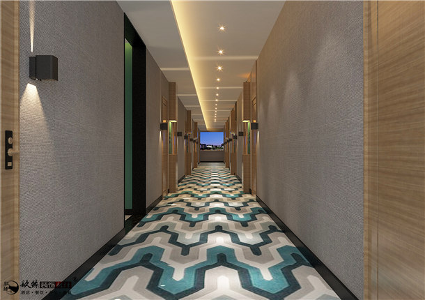 銀川酒店裝修|銀川酒店裝修設(shè)計|镹臻裝修網(wǎng) 走道8.jpg